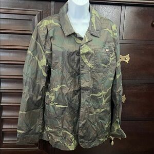 William Rast Green Camouflage Field Jacket M